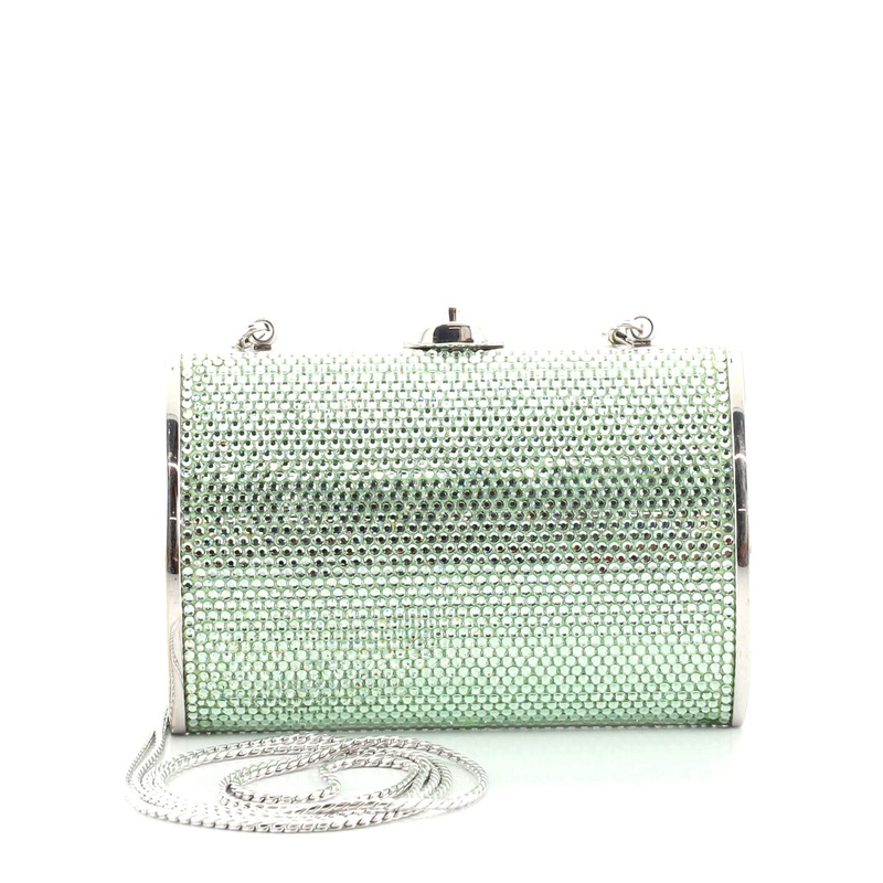 Chain Minaudiere Box Clutch Crystal Small S744816656179