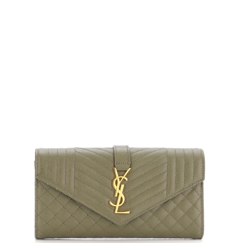 Classic Monogram Flap Wallet Matelasse Chevron Leather Large S744816661735