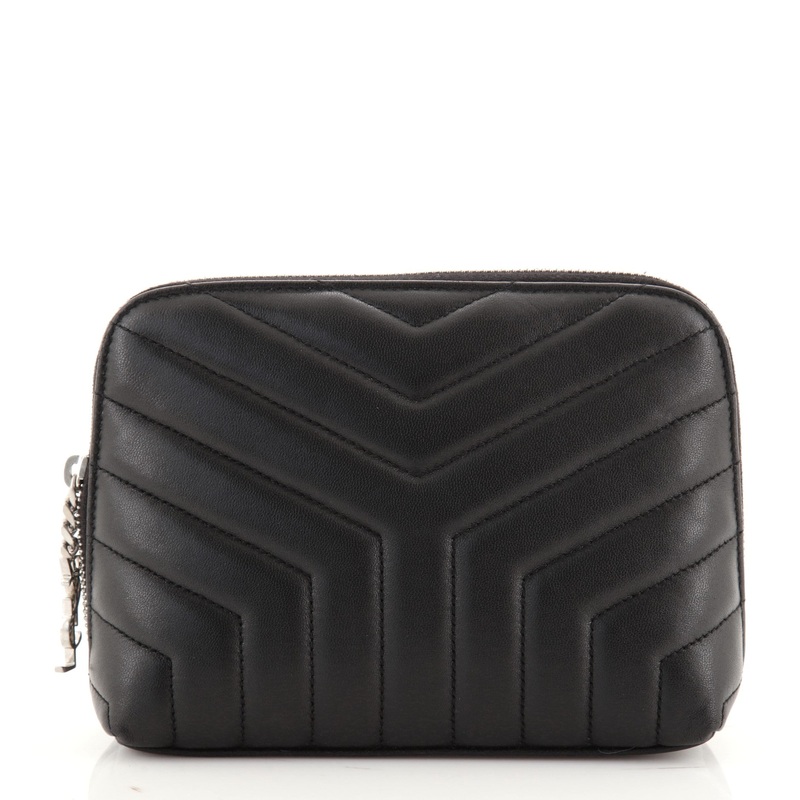 Loulou Cosmetic Pouch Matelasse Chevron Leather Medium S744816658781