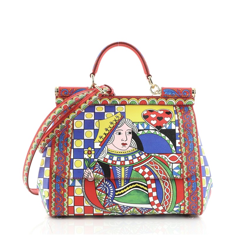 Miss Sicily Bag Printed Leather Medium S744816660583