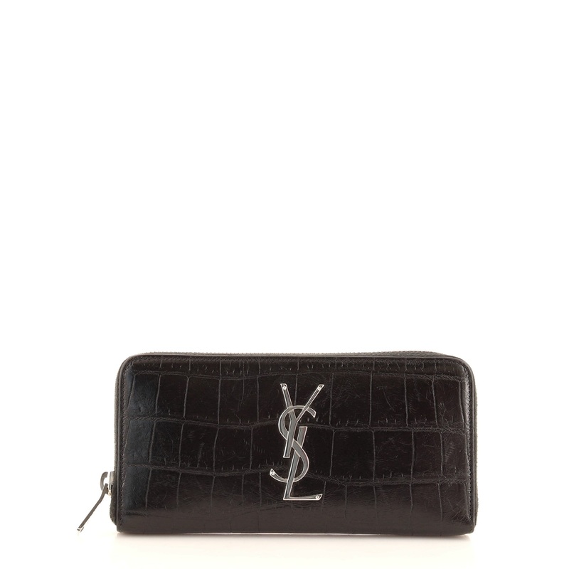 Classic Monogram Zip Around Wallet Crocodile Embossed Leather S744816648462