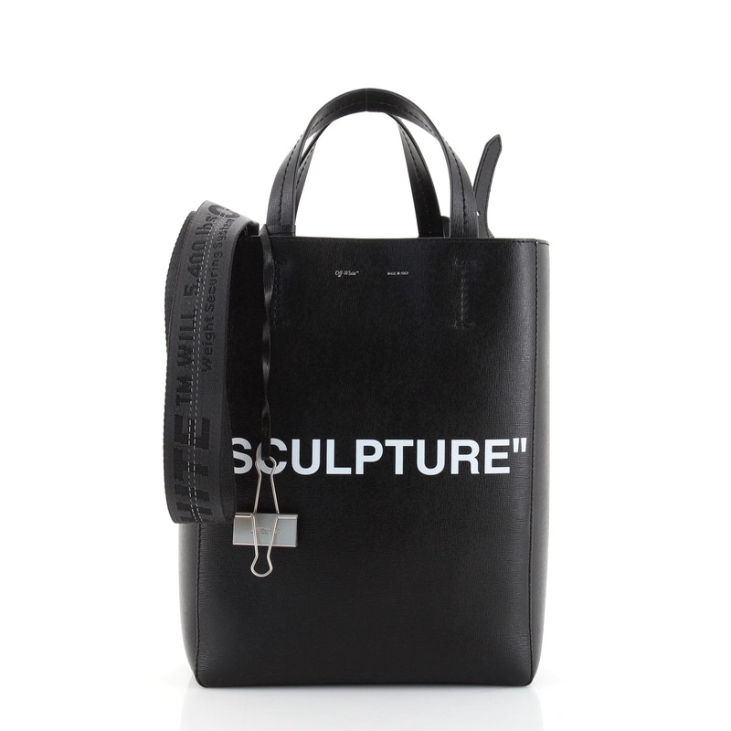 Binder Clip Vertical Tote Printed Leather Medium S744816642681