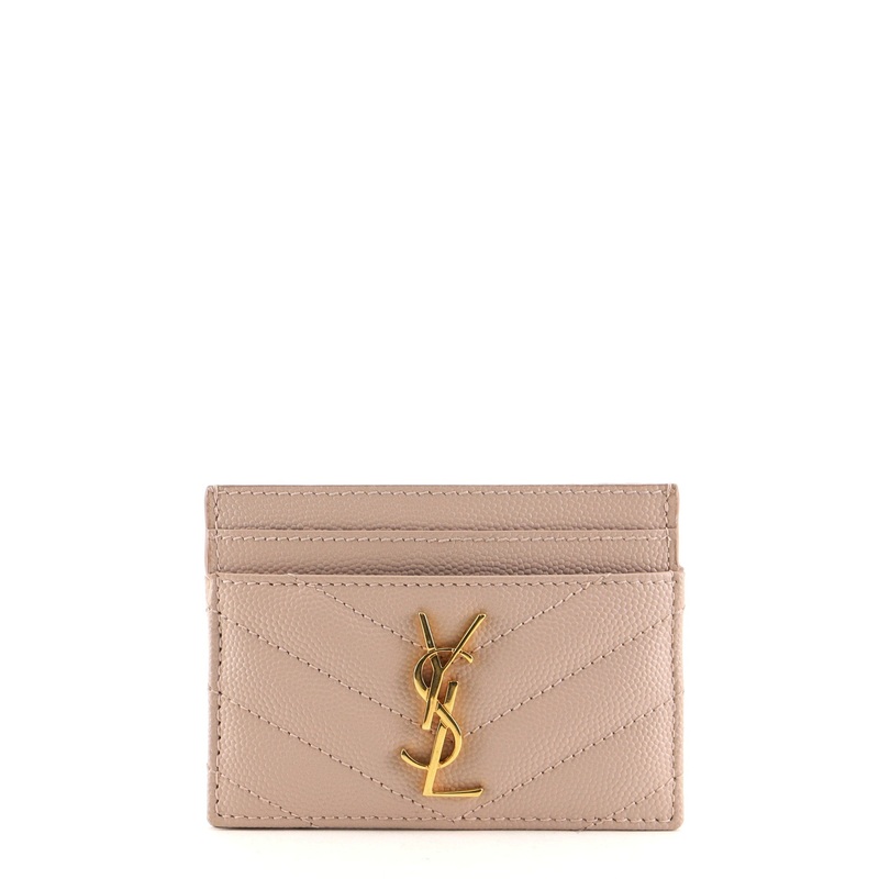 Classic Monogram Card Holder Matelasse Chevron Leather S744816643859