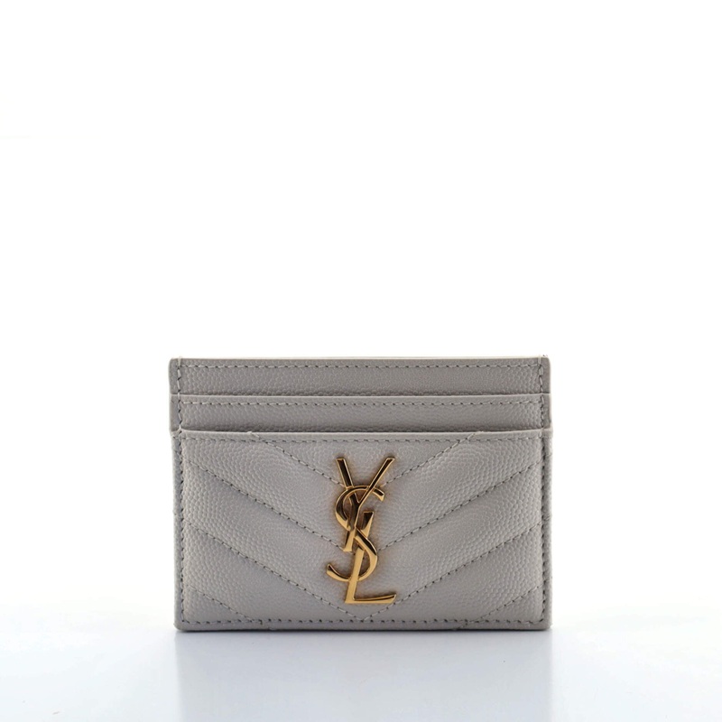 Classic Monogram Card Holder Matelasse Chevron Leather S744816627560