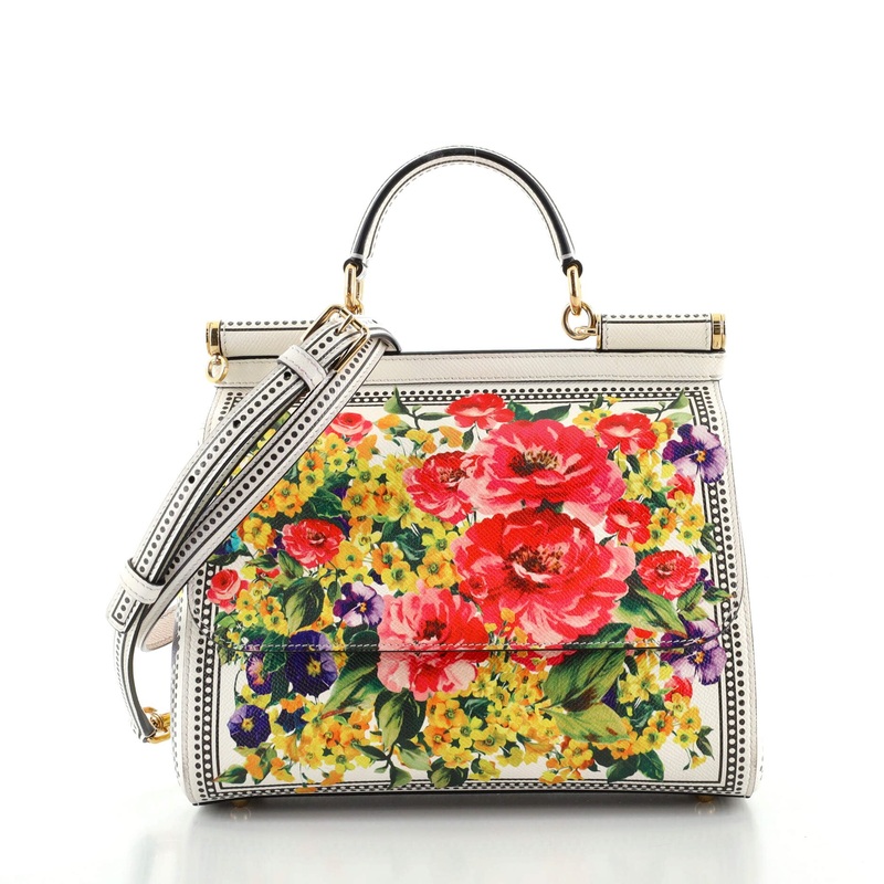 Miss Sicily Bag Printed Leather Medium S744816632041