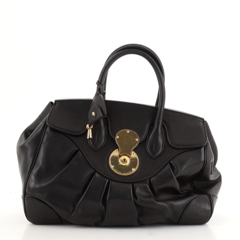 Ricky Satchel Pleated Leather