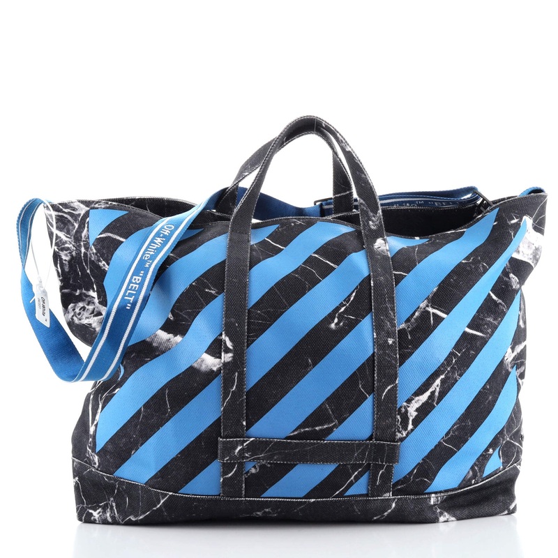 Shopping Tote Limited Edition Marble Print Canvas Large