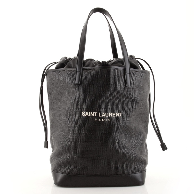 Teddy Shopping Tote Canvas with Leather Large S744816633130
