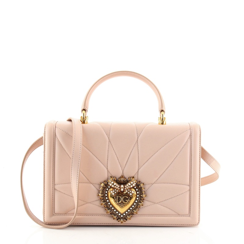 Devotion Top Handle Bag Quilted Leather Medium S744816620458