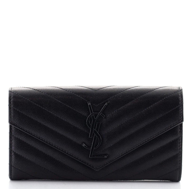 Classic Monogram Flap Wallet Matelasse Chevron Leather Large S744816612387