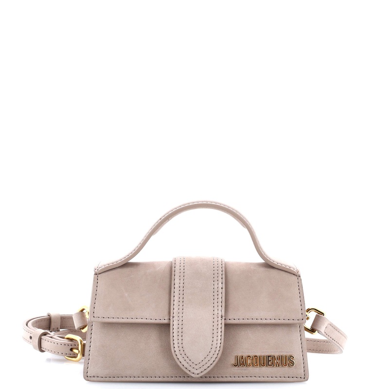 Le Bambino Top Handle Flap Bag Suede S744816614446