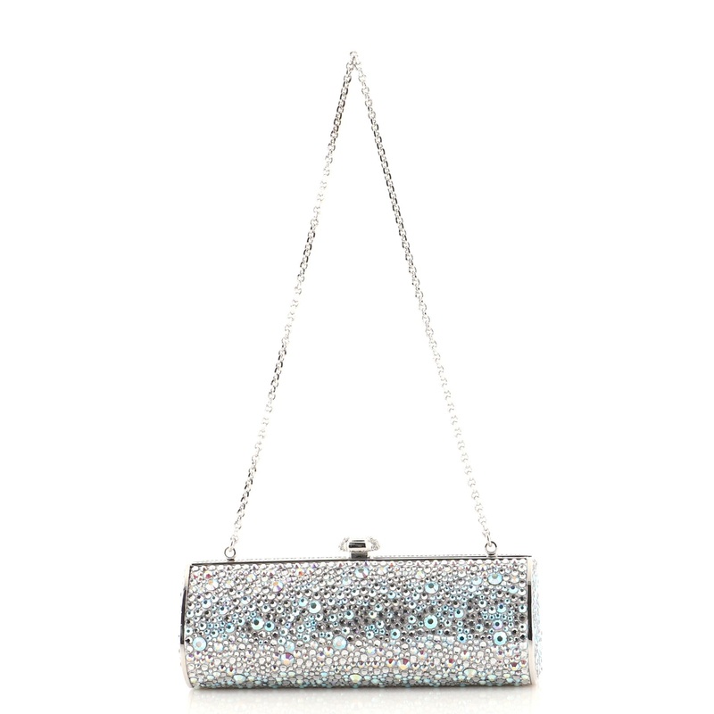 Chain Minaudiere Box Clutch Crystal Long S744816607776