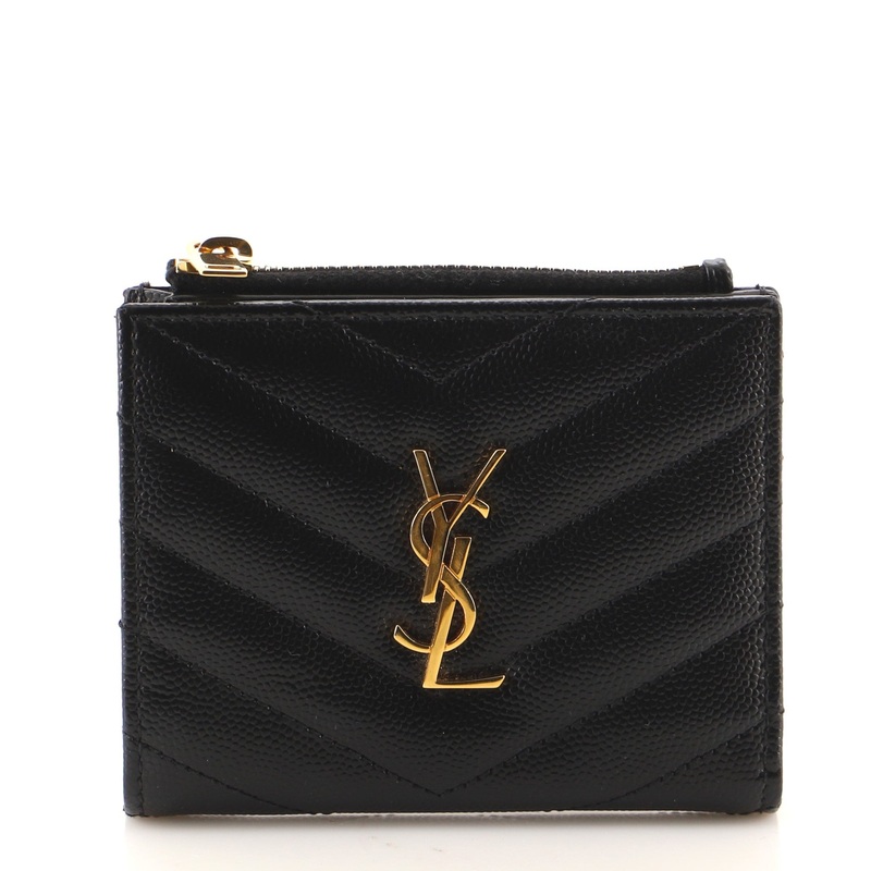 Classic Monogram Compact Wallet Matelasse Chevron Leather S744816606518