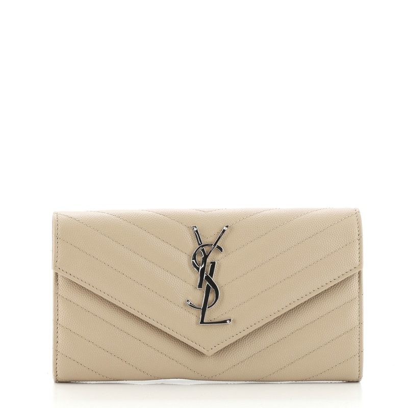 Classic Monogram Flap Wallet Matelasse Chevron Leather Large S744816610721