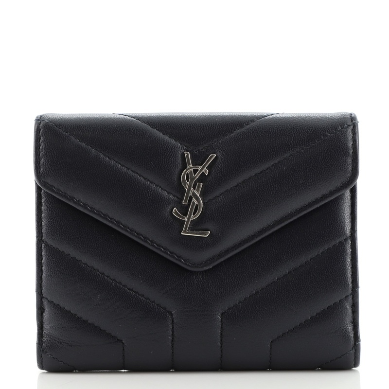 Classic Monogram Trifold Wallet Matelasse Chevron Leather S744816599972