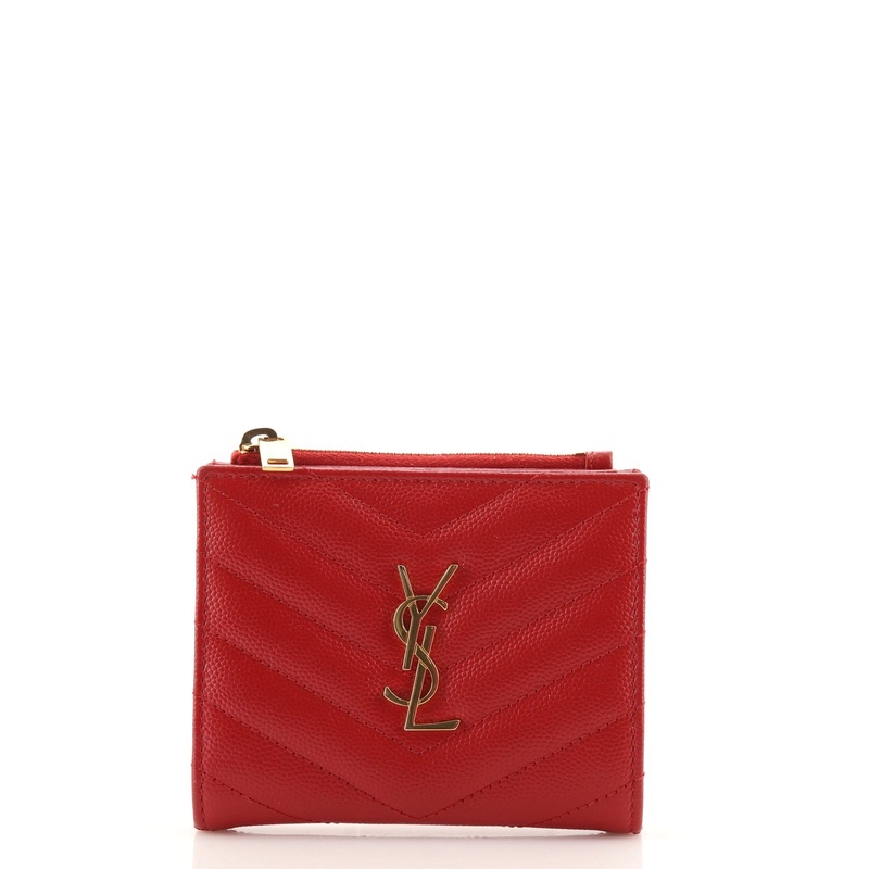 Classic Monogram Compact Wallet Matelasse Chevron Leather S744816598071
