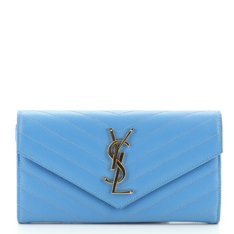 Classic Monogram Flap Wallet Matelasse Chevron Leather Large S744816598233