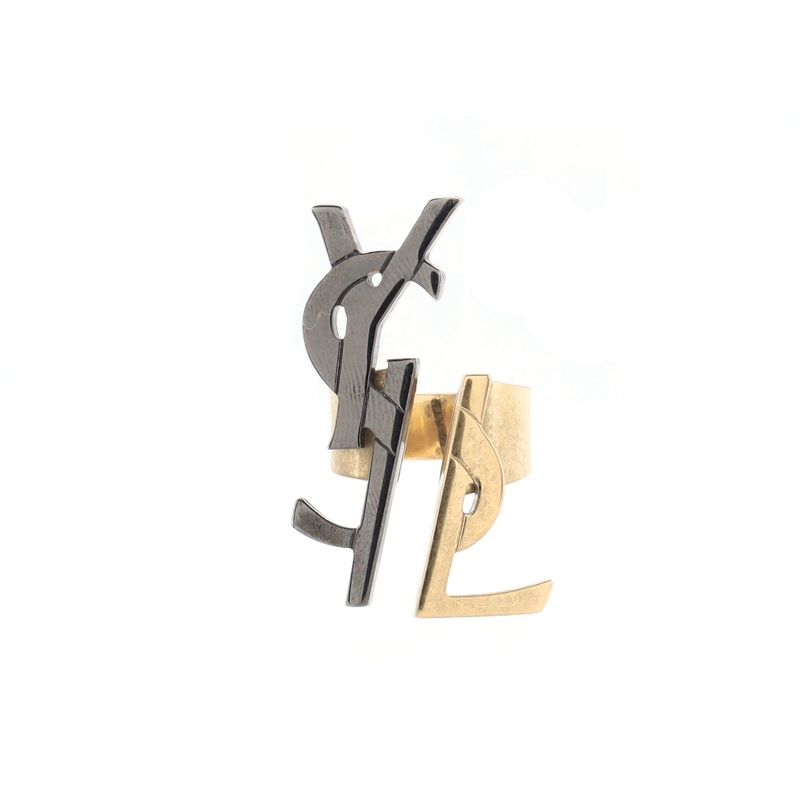 Deconstructed Monogram Ring Metal S744816594757