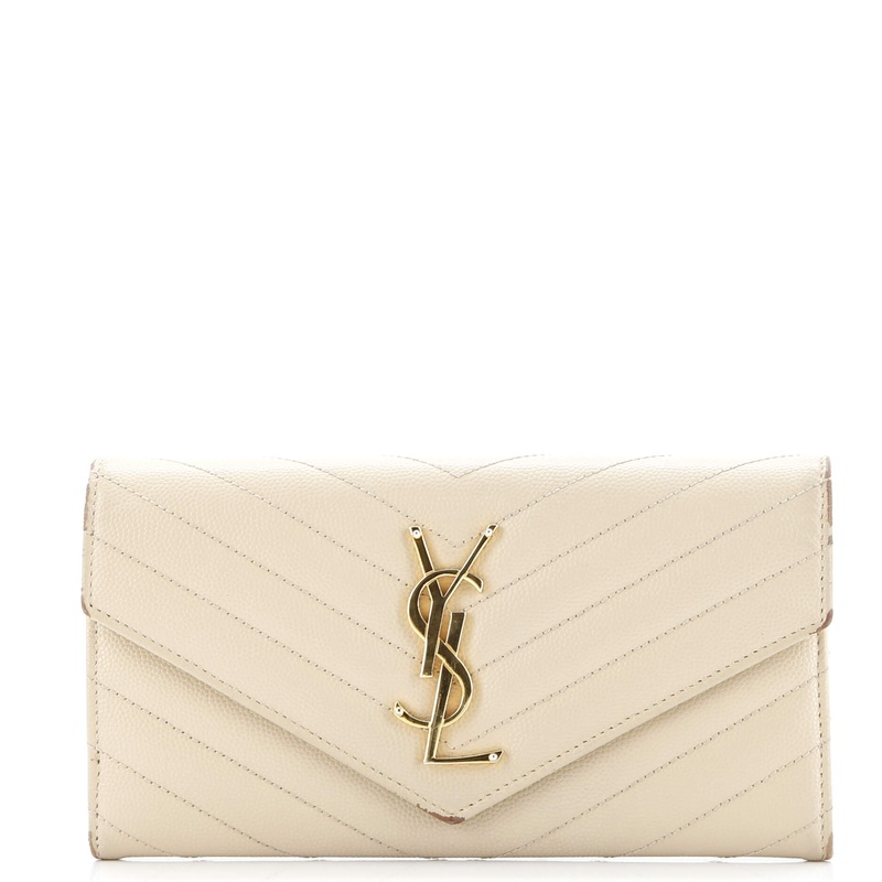 Classic Monogram Flap Wallet Matelasse Chevron Leather Large S744816586624