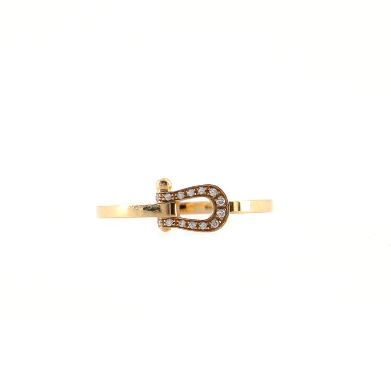 Force 10 Ring 18K Yellow Gold and Diamonds Small
