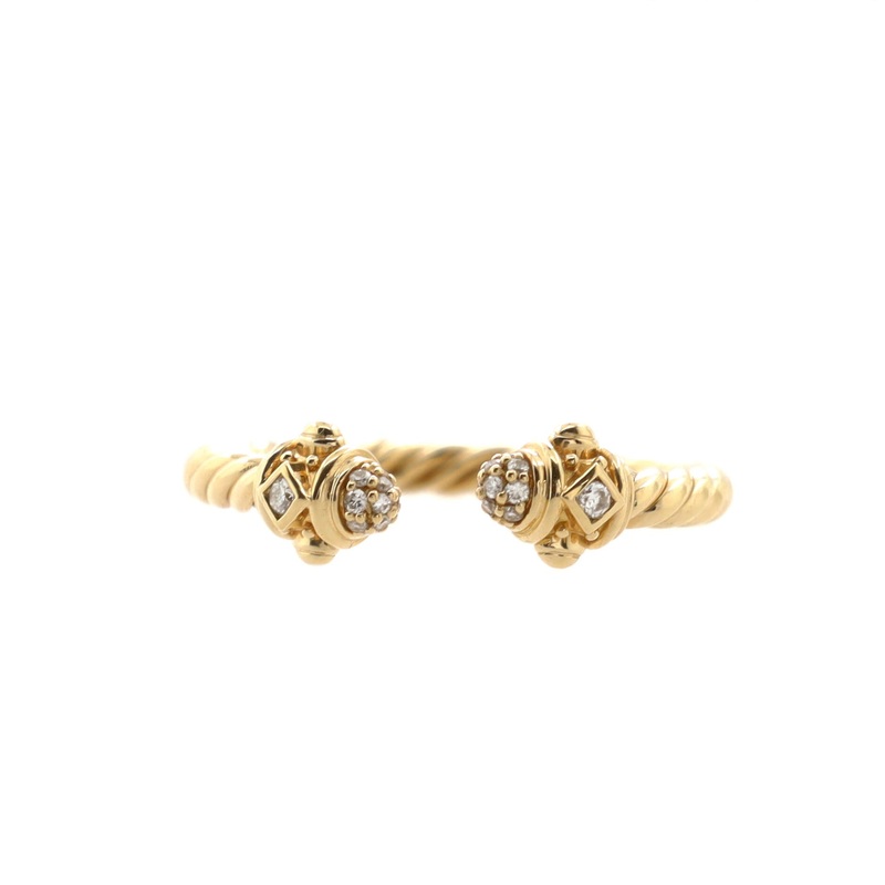 Renaissance Ring 18K Yellow Gold with Diamonds