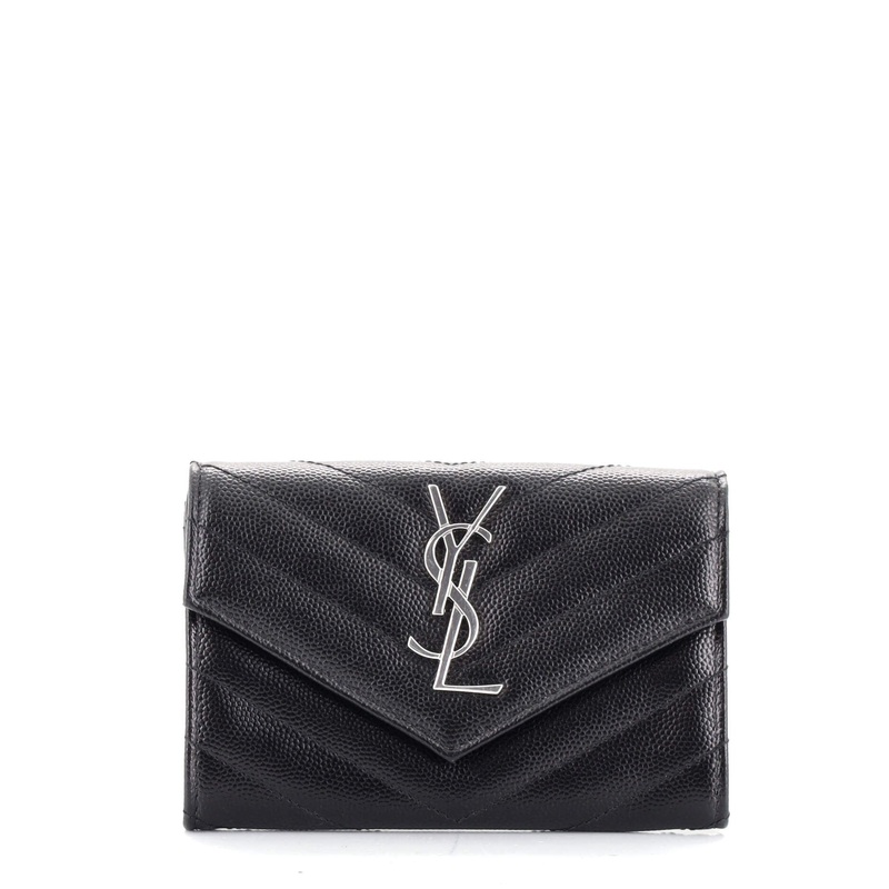 Classic Monogram Compact Wallet Matelasse Chevron Leather S744816585763
