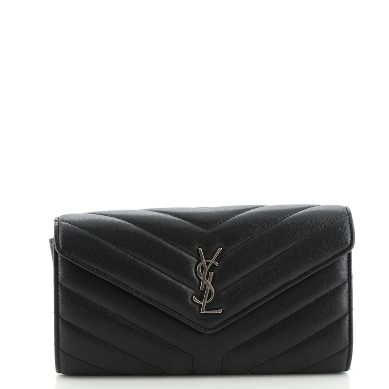 Classic Monogram Flap Wallet Matelasse Chevron Leather Large S744816586178