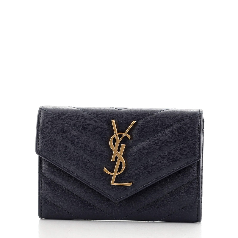 Classic Monogram Flap Wallet Matelasse Chevron Leather Small S744816579671