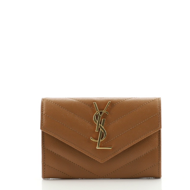 Classic Monogram Flap Wallet Matelasse Chevron Leather Small S744816579972