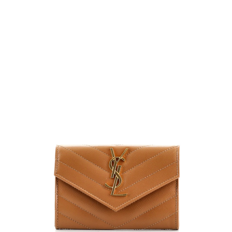 Classic Monogram Flap Wallet Matelasse Chevron Leather Small S744816581906