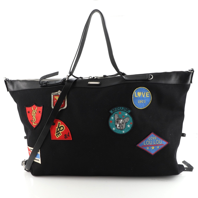 ID Convertible Bag Patch Embellished Canvas Large S744816580731