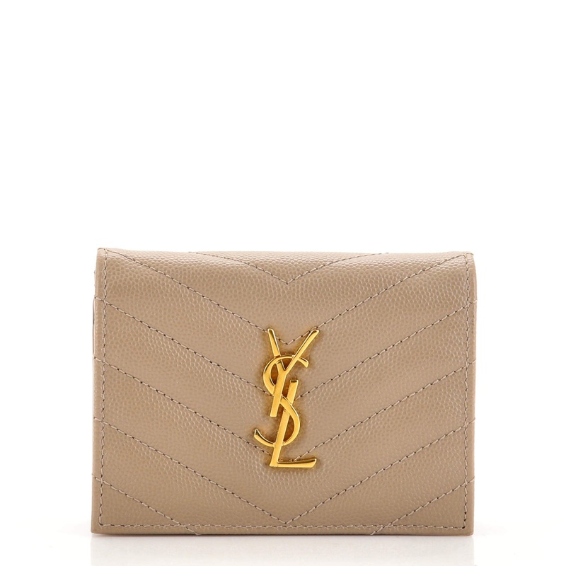 Classic Monogram Compact Wallet Matelasse Chevron Leather S744816565284