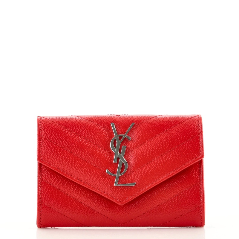 Classic Monogram Flap Wallet Matelasse Chevron Leather Small S744816567662