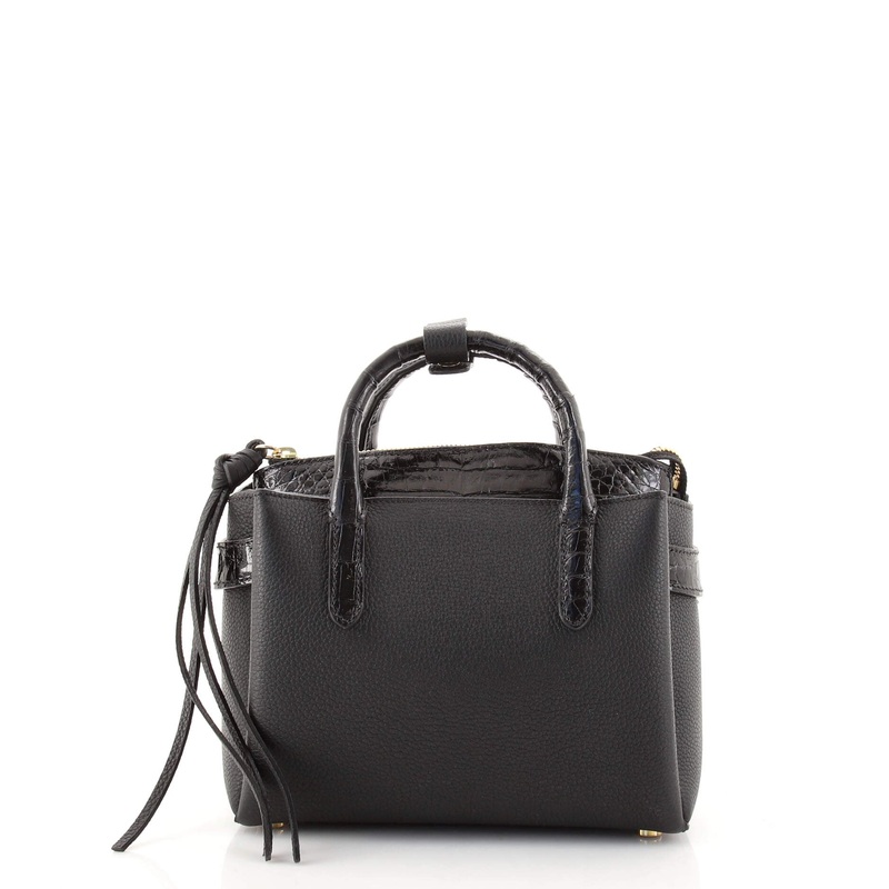 Cristie Tote Leather with Crocodile Small S744816565076