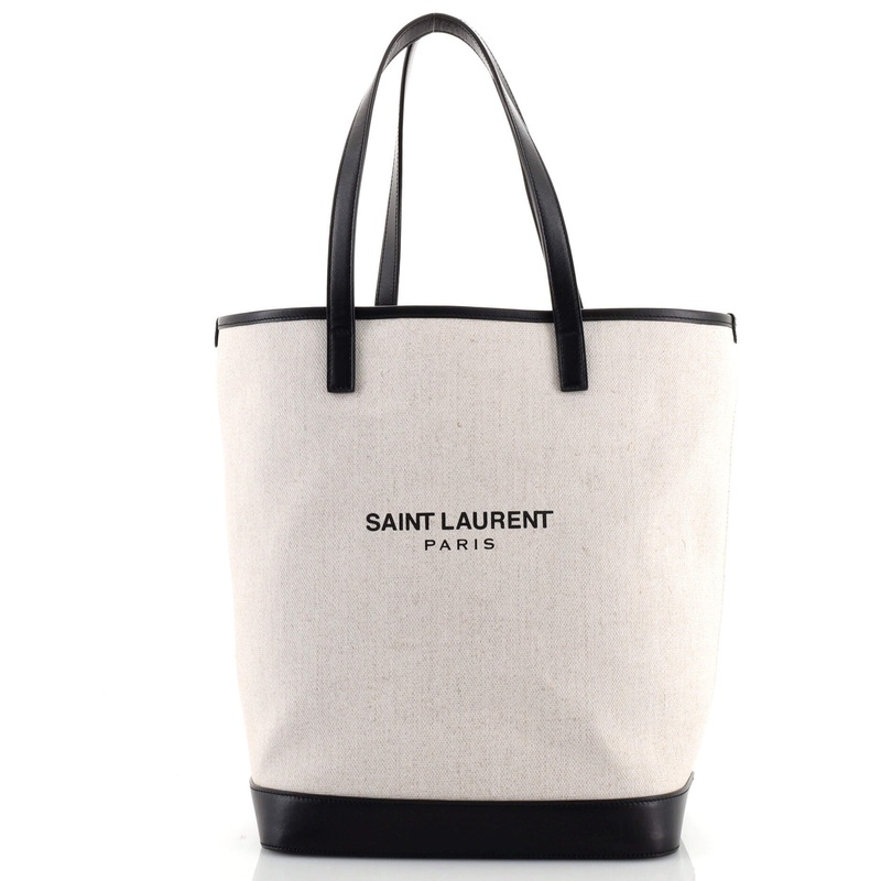 Teddy Shopping Tote Canvas with Leather S744816562369